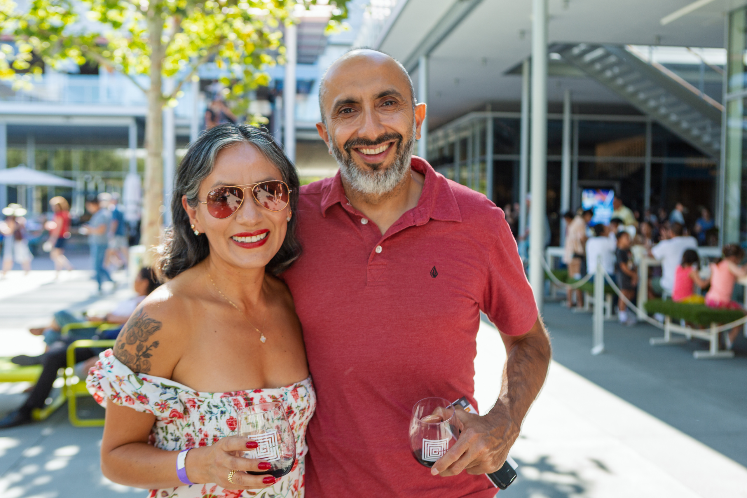 A Couple at the September Sips event